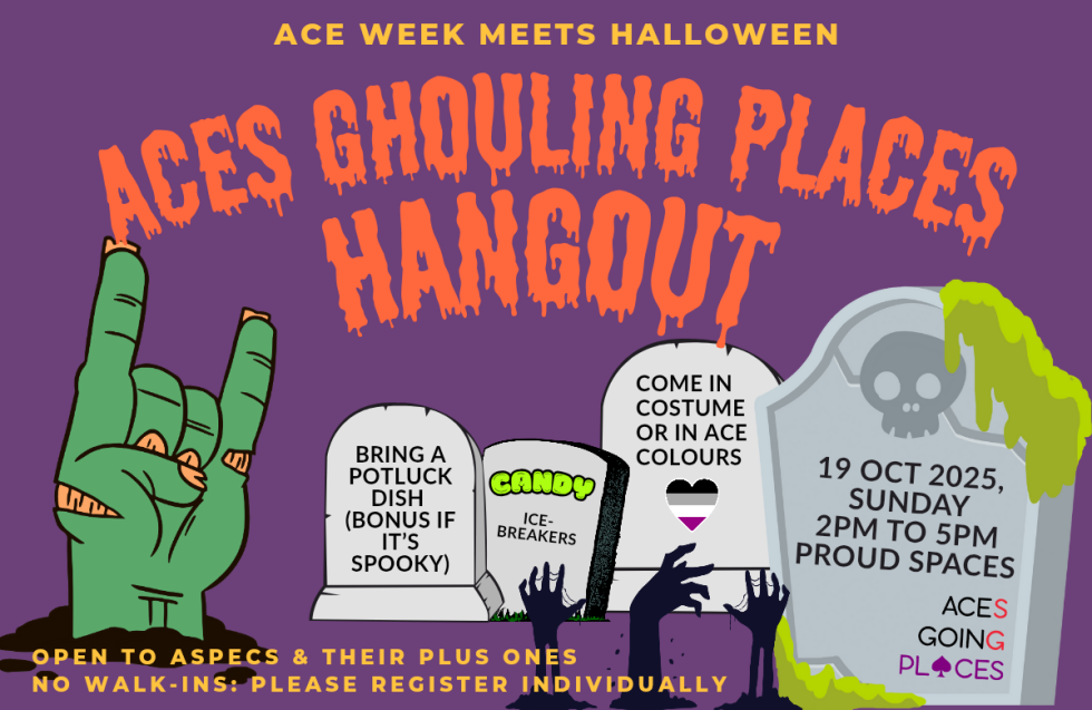 Ace Week Events Aces Ghouling Places' Hangout: Ace Week Meets Halloween | Proud Spaces